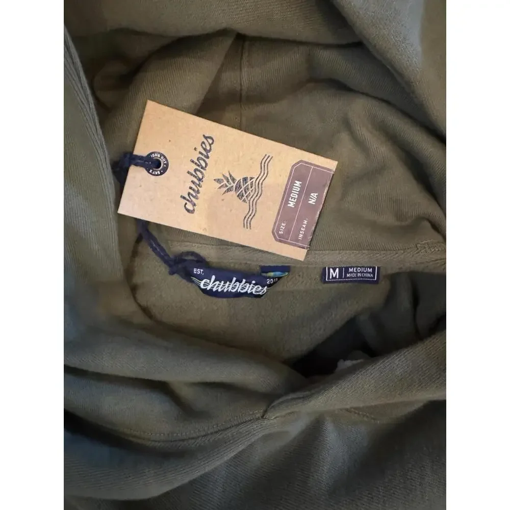 NEW Chubbies Fall 2025 THE OLIVE YOU MAN (COMFORT HOODIE) Sample. NWT - Picture 6 of 6